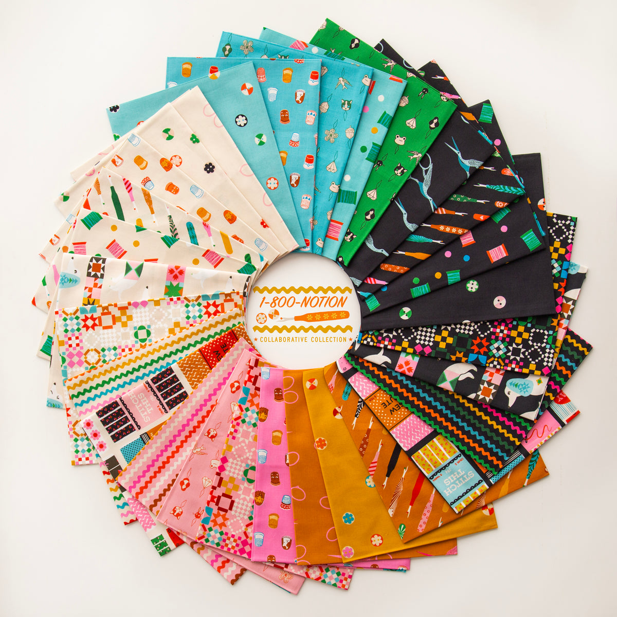 1-800-Notions 42 Piece 5"x5" Charm Pack