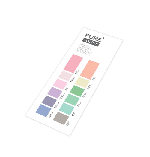 Pure Solids Color Card - 12 Ethereal Colors released 2025