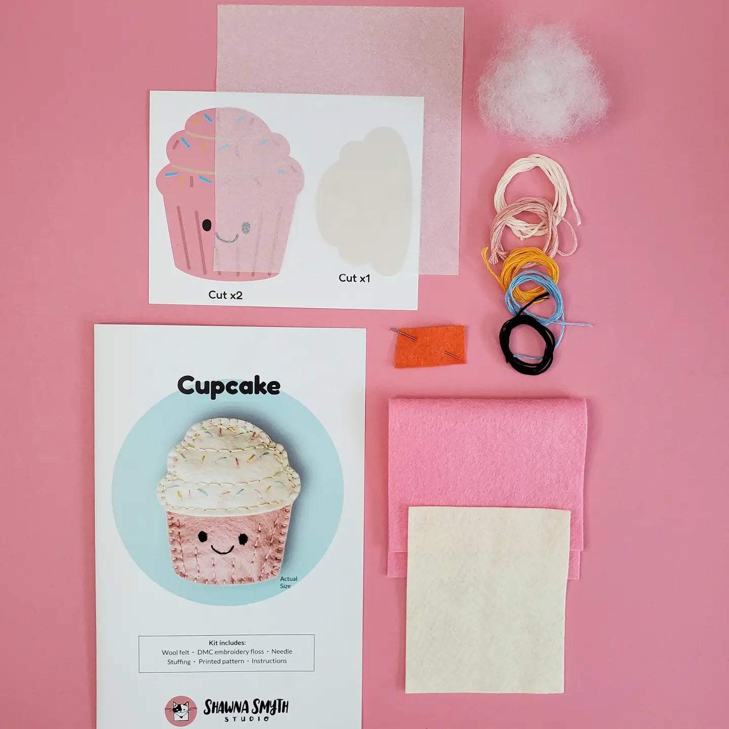 Cupcake DIY Felt Sewing Kit