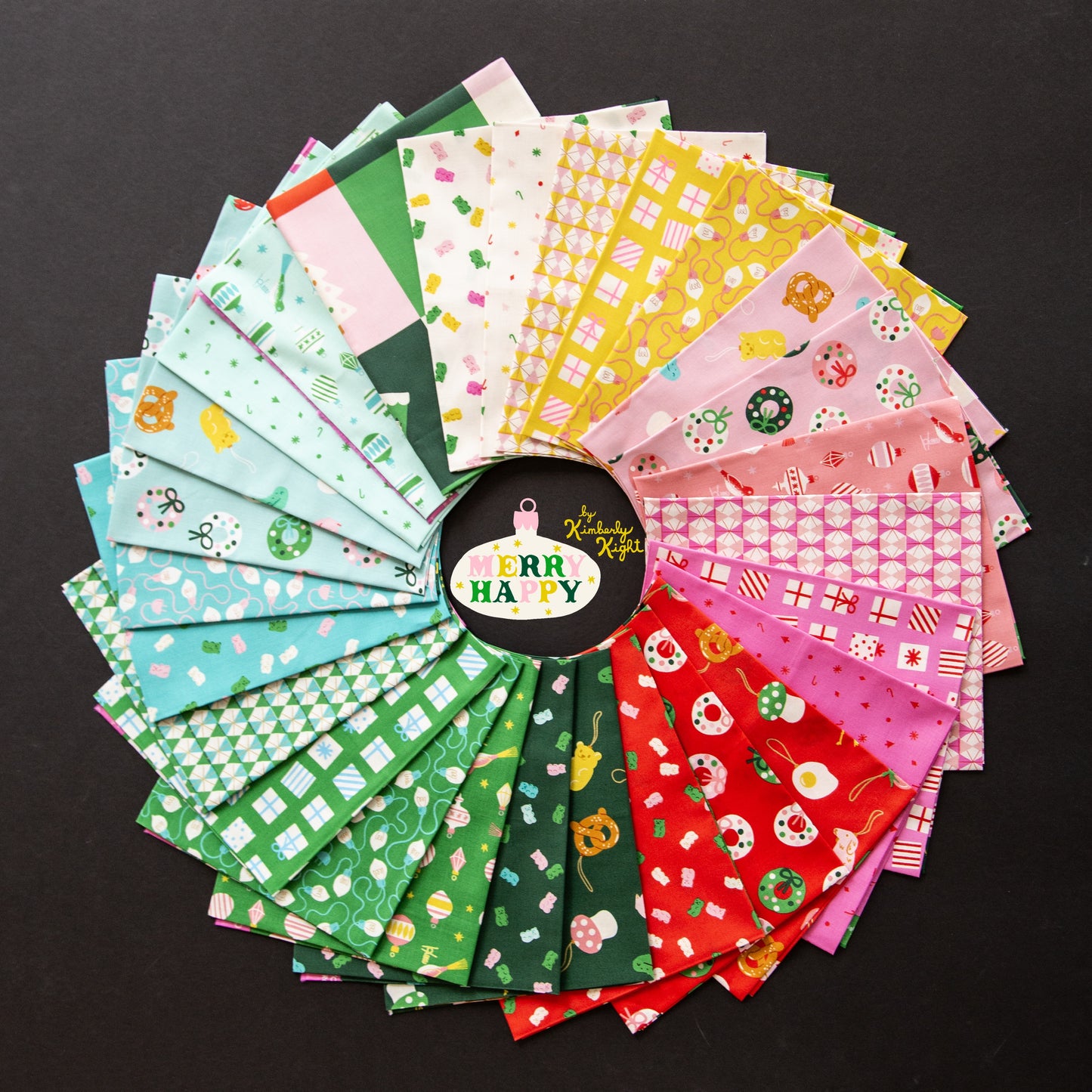Merry Happy 42 Piece 5"x5" Charm Pack