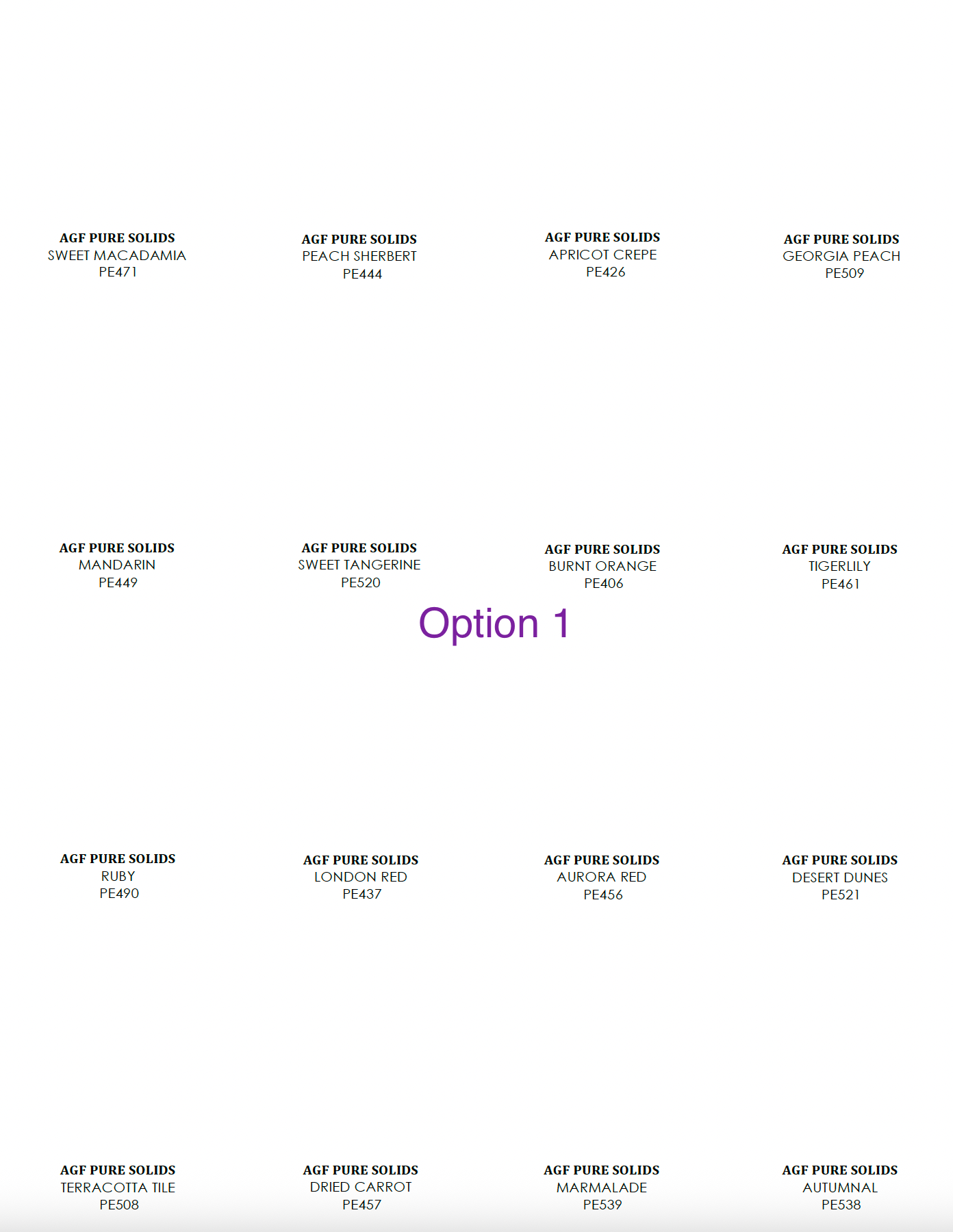 PDF Template for PURE Solids Individual Fabric Swatches