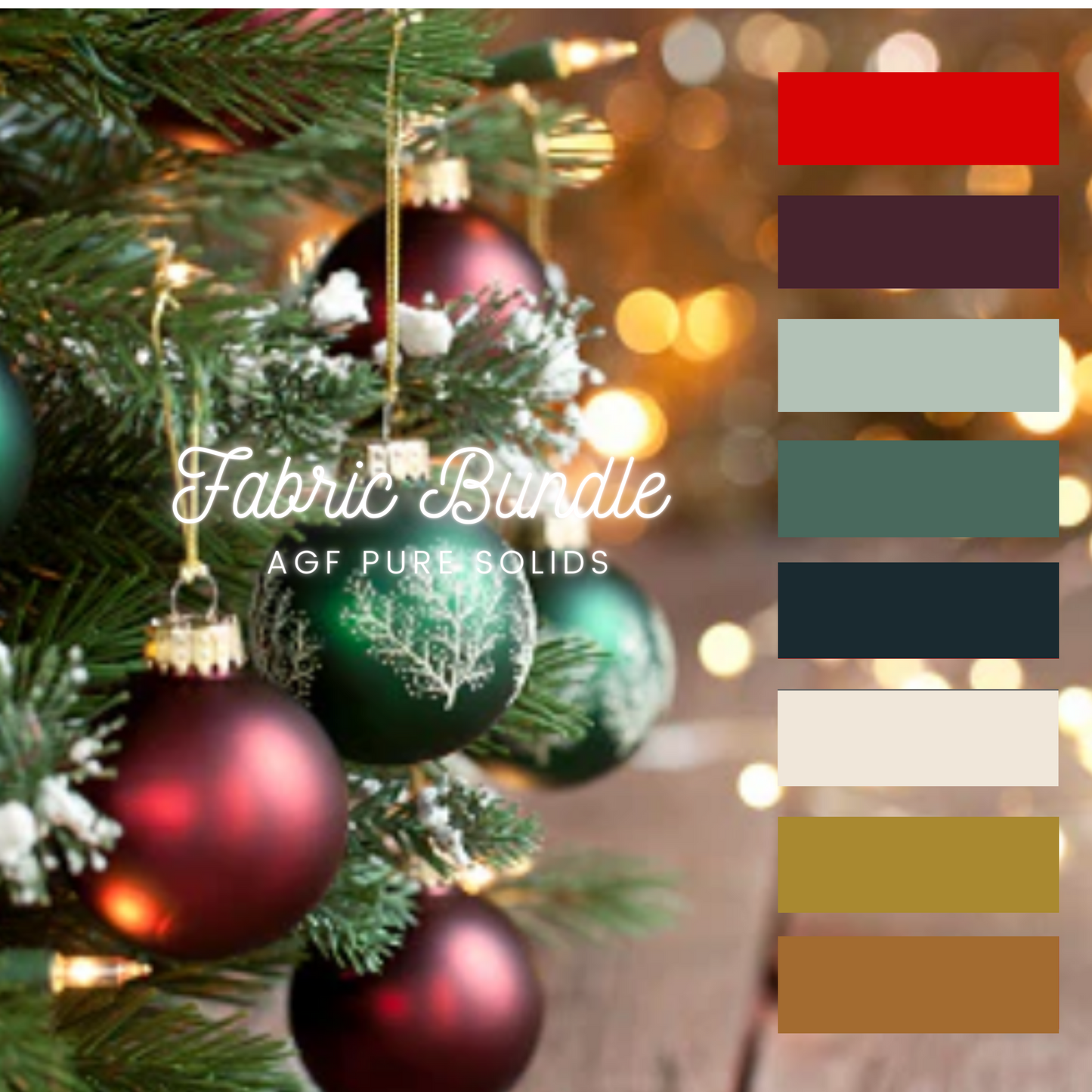 Pure Solids 8 Piece Christmas Bundle
