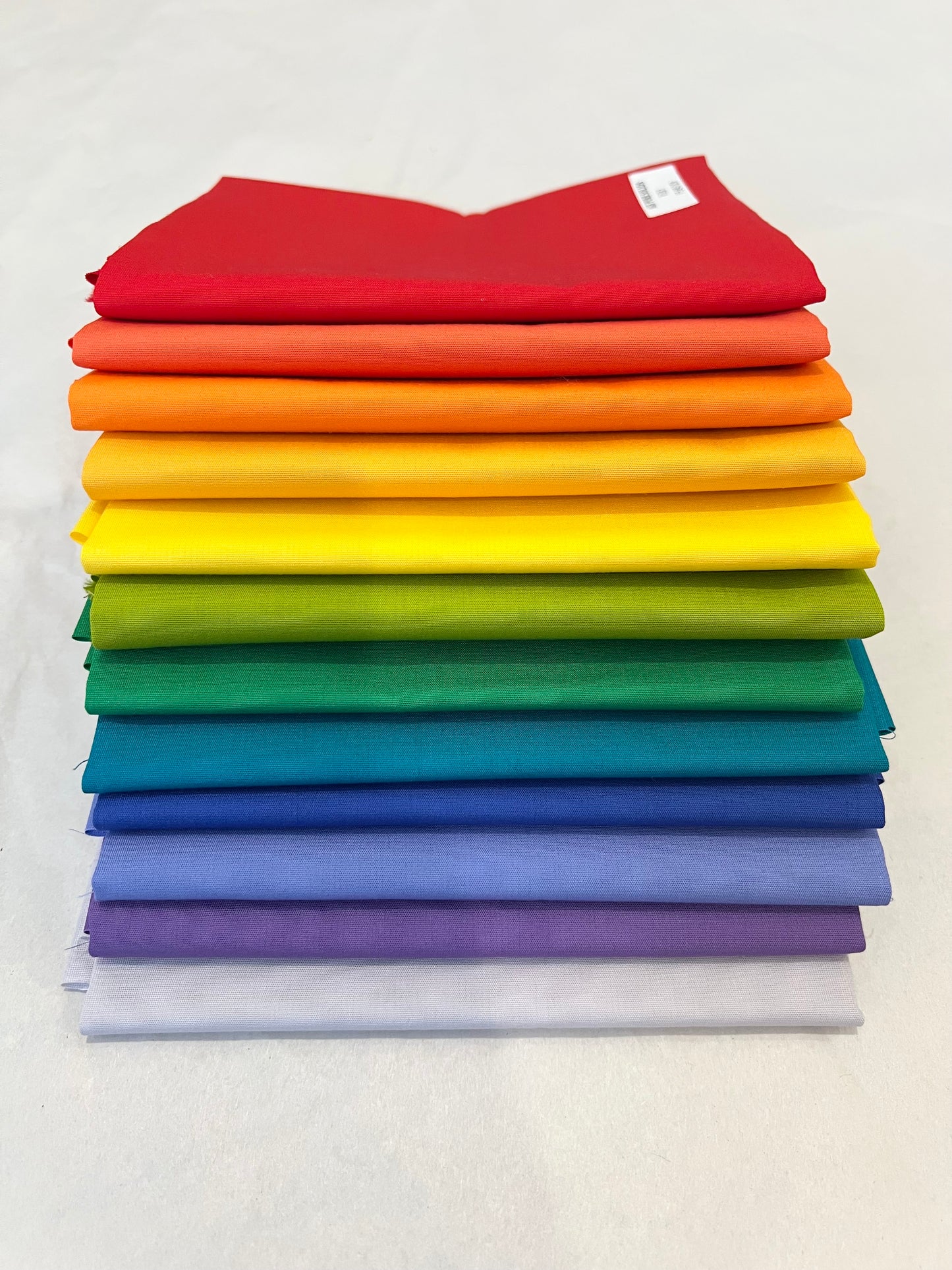 12 piece rainbow fabric bundle