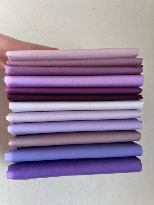 Pure Solids 12 Purples Bundle