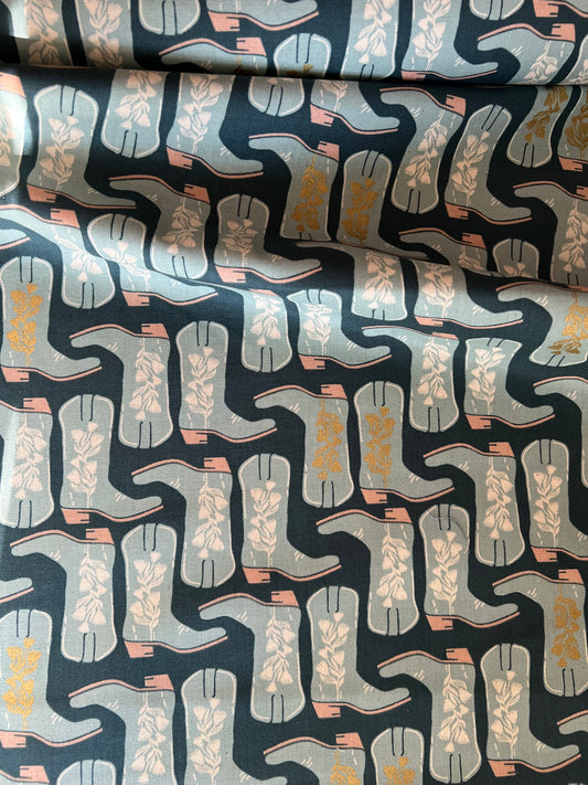 Kickin' It in The Blues Unbleached Metallic