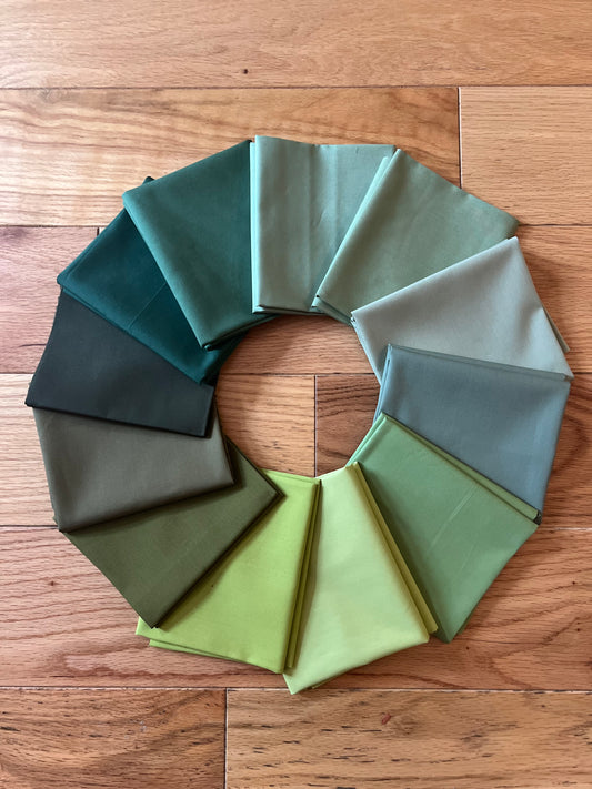 Pure Solids 12 Piece Woodland Forest Bundle
