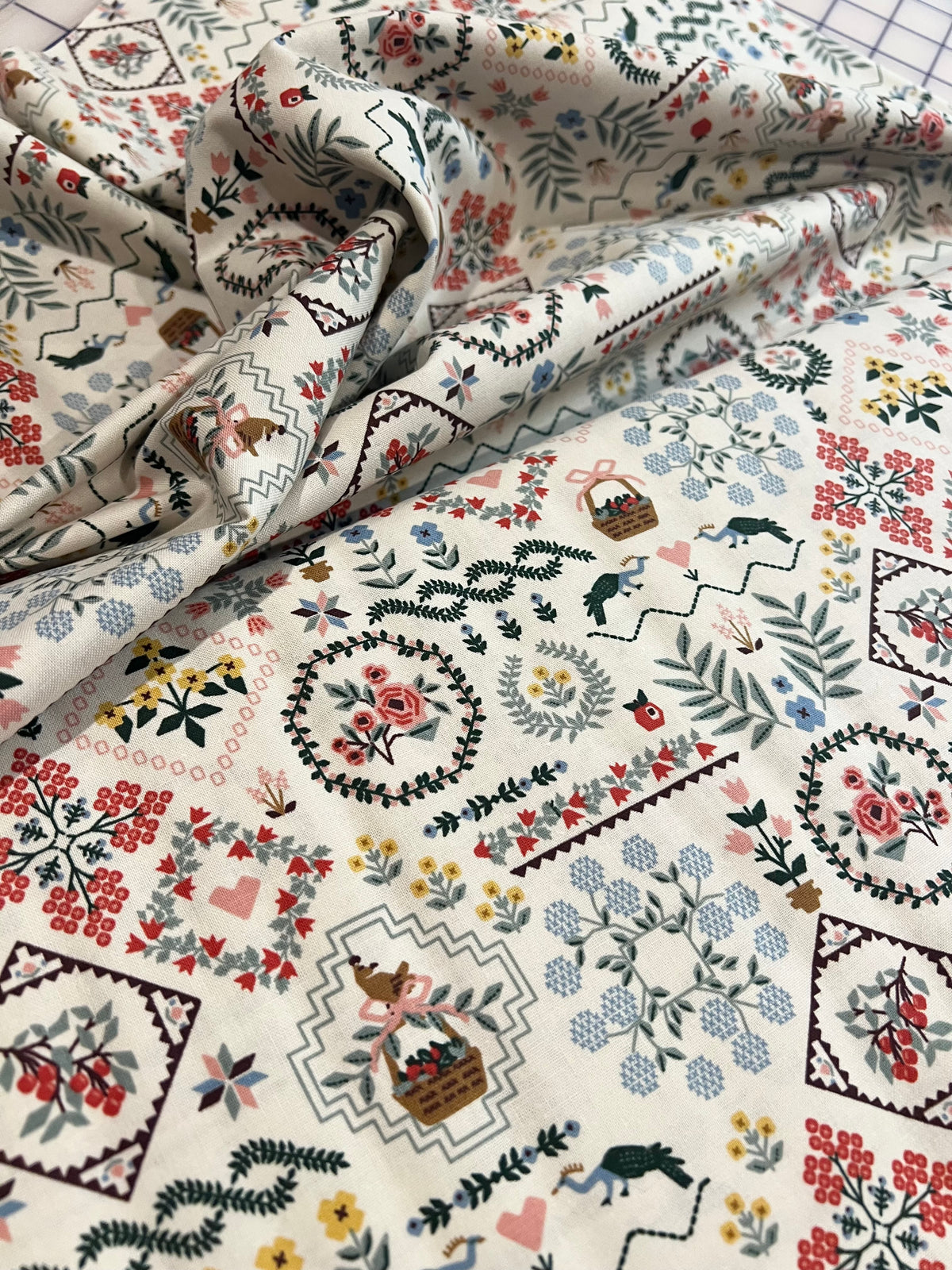 Heritage Sampler in Linen Color (100% Cotton)