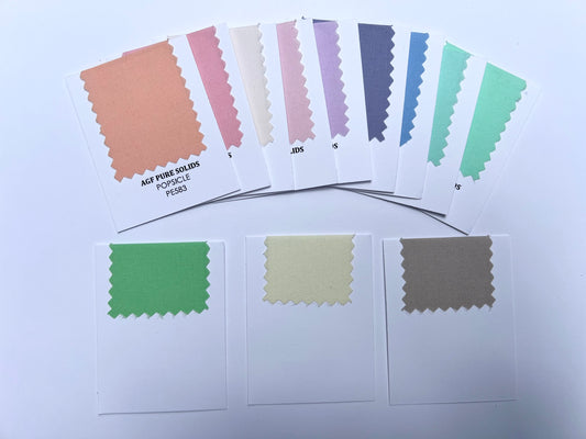Expansion Pack - Pure Solids Swatch Cards- 2025 Ethereal Colors