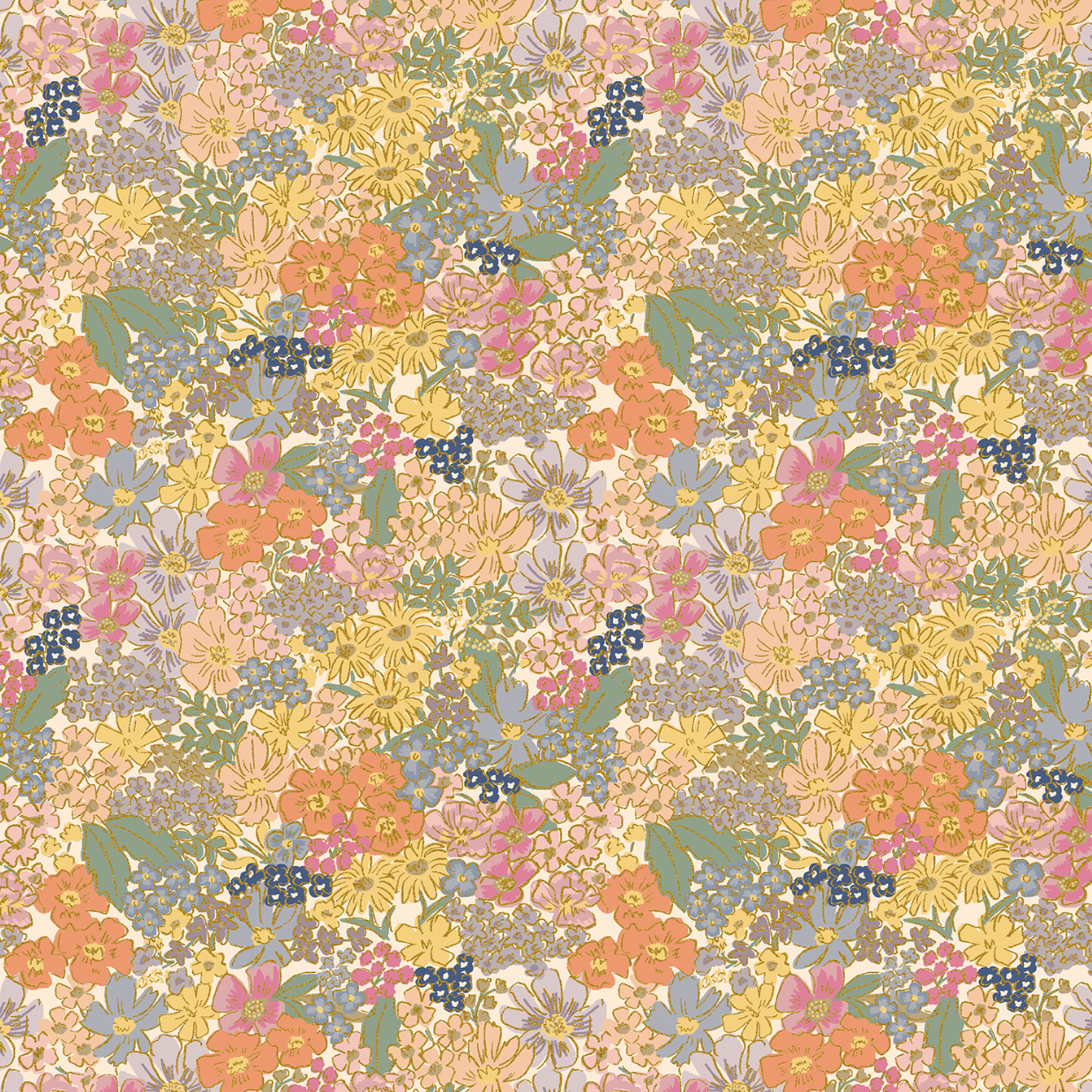 English Rose Mimi in Blush Metallic