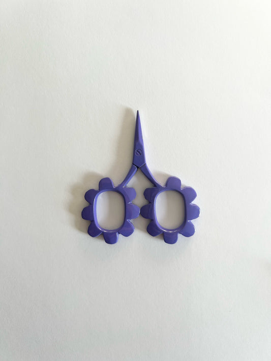 Tiny Flower Scissors Purple 2.5"