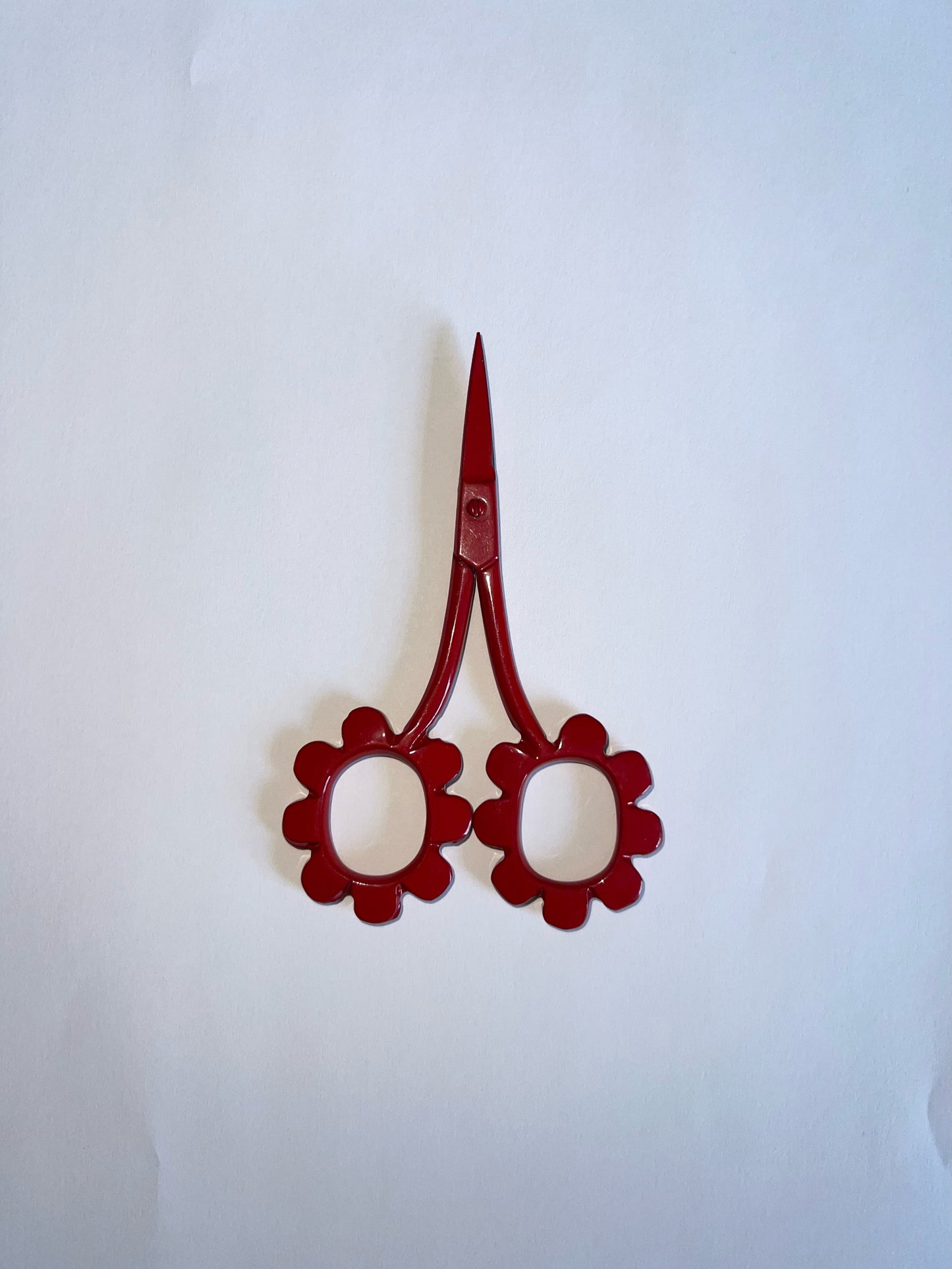 Flower Scissors Red 3.5"