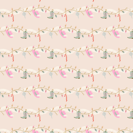 Giddy Up Garland There's Snow Place Like Home Metallic