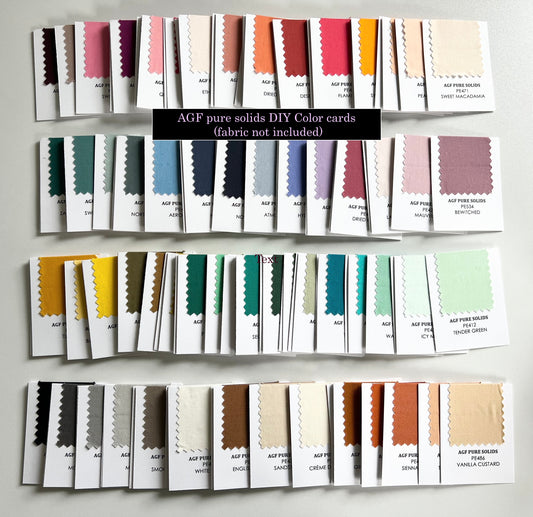 PDF Template for PURE Solids Individual Fabric Swatches
