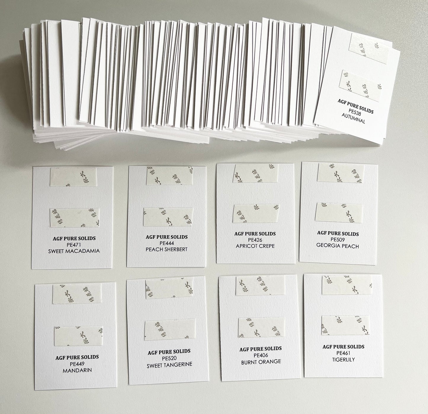 PDF Template for PURE Solids Individual Fabric Swatches
