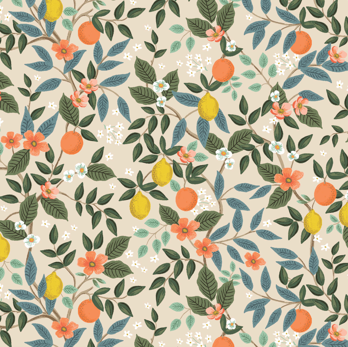 Citrus Grove in Cream