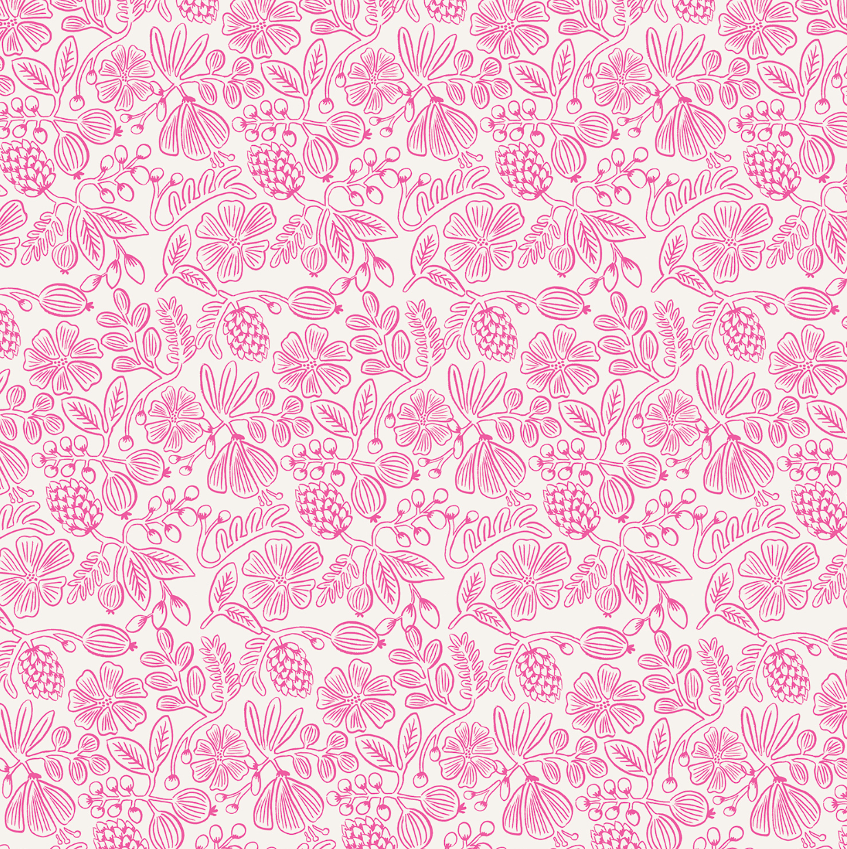 Moxie Floral in Pink Neon