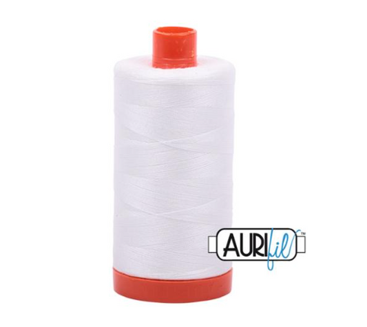 50wt 2ply Cotton Mako Thread - Natural White MK50 2021