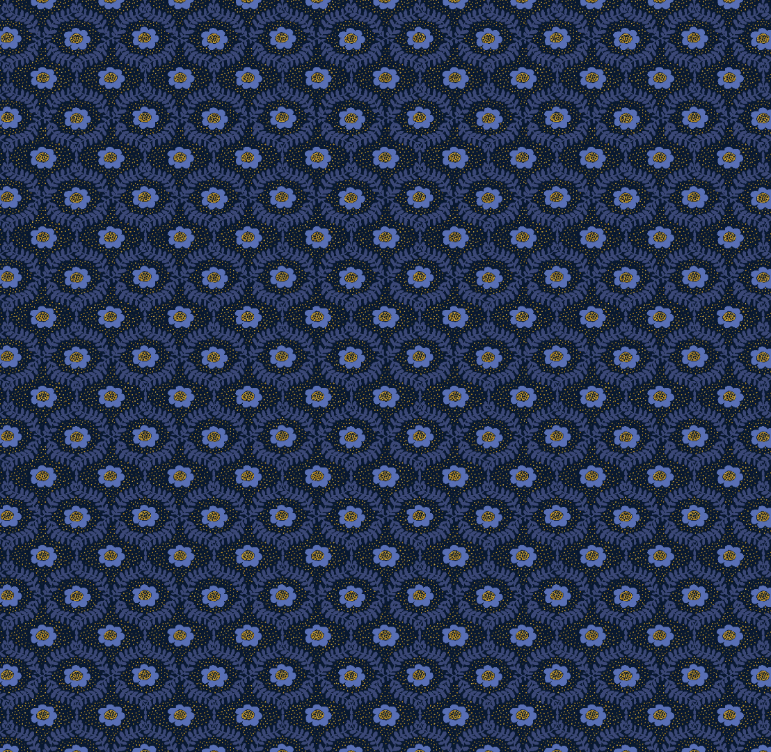 Emma in Navy Metallic