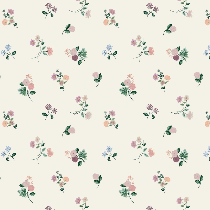 Ditsy Dahlia in Cream