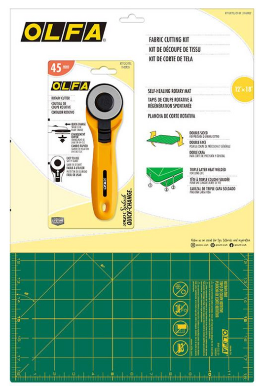 Rotary cutter and mat