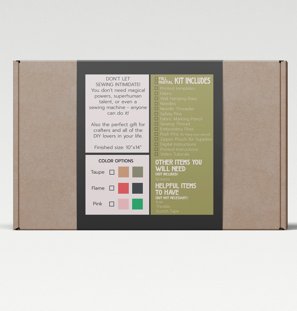 Nordic Flowers DIY Sewing Kit